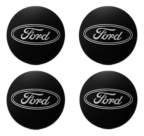 Kit 4 Centros de Roda Ford New Fiesta, Focus, Ka e EcoSport 55mm: A Família Ford Completa