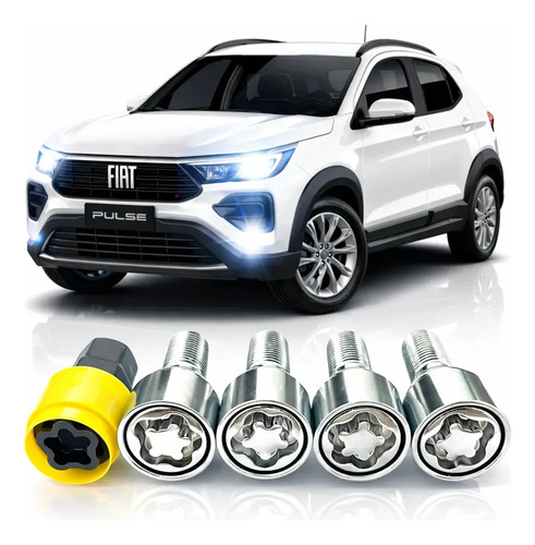 Kit 4 Travas de Roda Fiat Pulse: Parafuso Antifurto para o SUV Mais Moderno da Fiat
